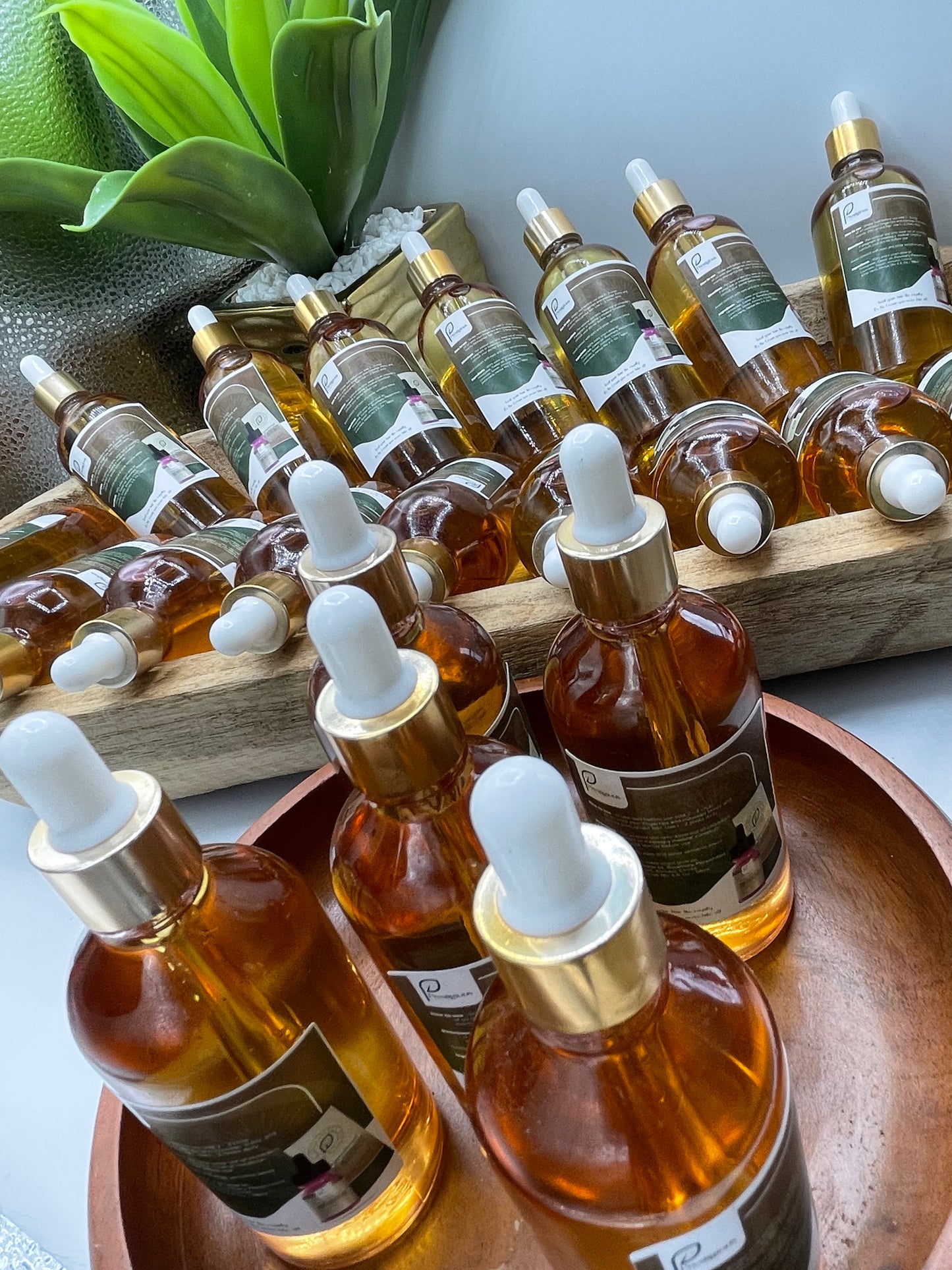 Prestigious Grace Mega Extra Growth Hair Oil Premium Edition 4oz bottles, 100% natural and organic formula for faster and healthier hair growth.