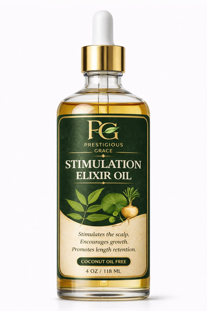 Prestigious Grace Stimulation Elixir Oil – Hair Growth & Scalp Treatment (4oz)