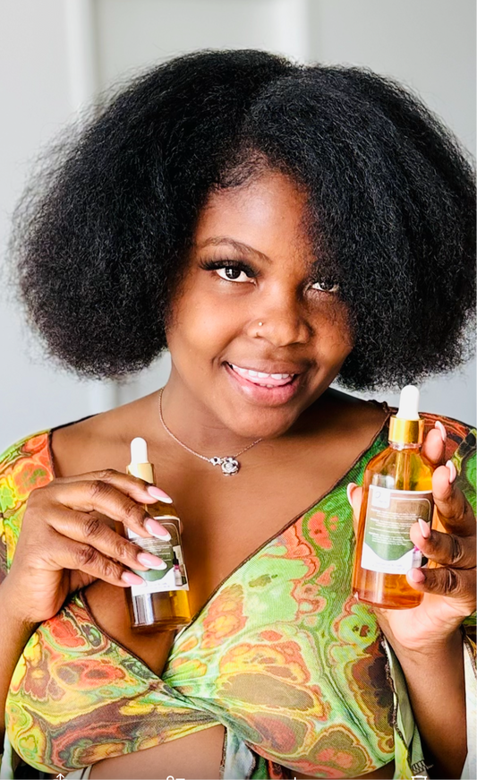 Prestigious Grace Mega Extra Growth Hair Oil Premium Edition 4oz bottles, 100% natural and organic formula for faster and healthier hair growth.
